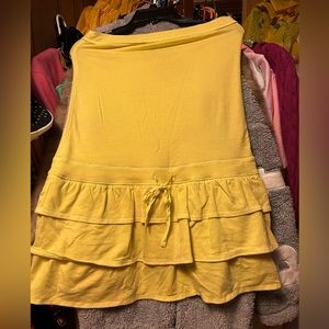 Y2K PINK Yellow Dress